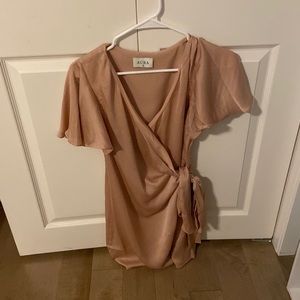 Aura light pink dress